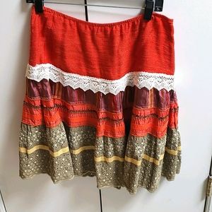 Made in Italy knee length circle skirt